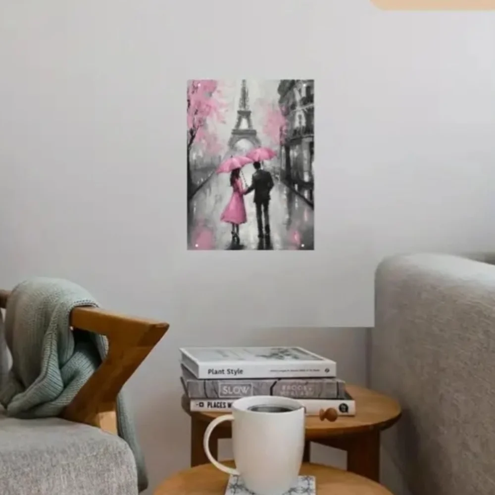 Eiffel Tower wall art Metallic Sign